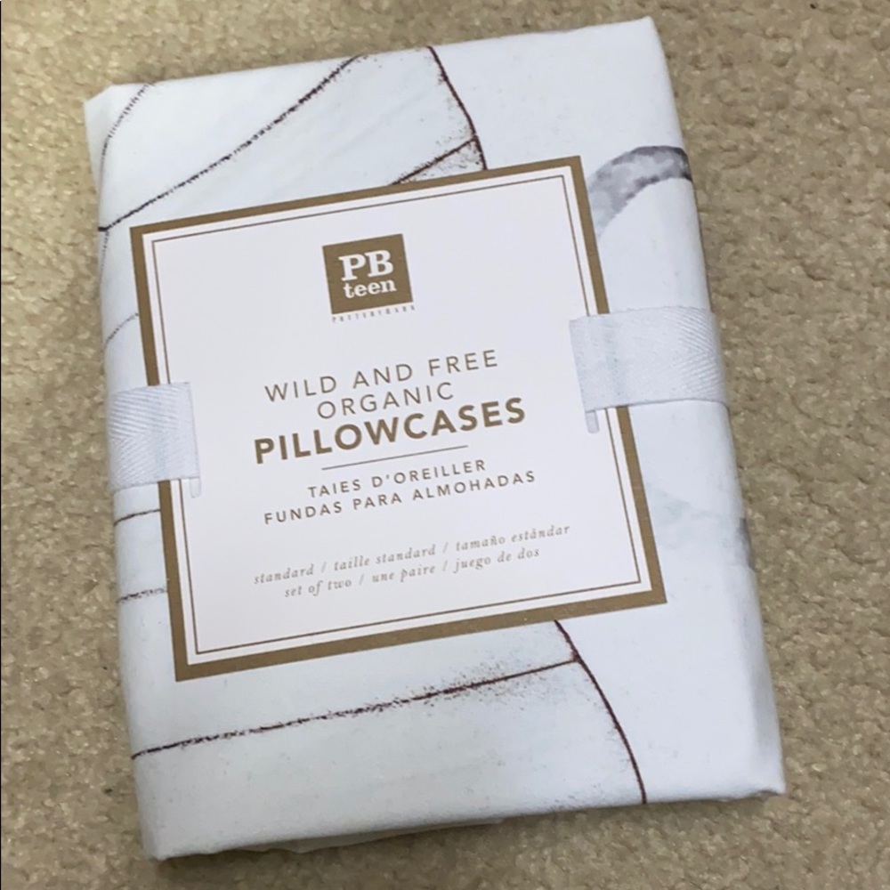 NWT Wild N Free Pottery Barn Pillow Cases.